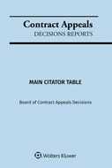 Contract Appeals Decisions