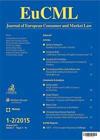 Journal of European Consumer and Market Law | Wolters Kluwer Legal ...