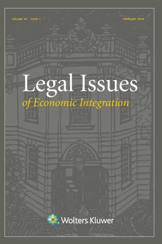 Legal Issues Of Economic Integration Wolters Kluwer Legal - 