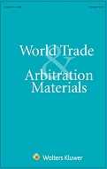World Trade & Arbitration Materials Online