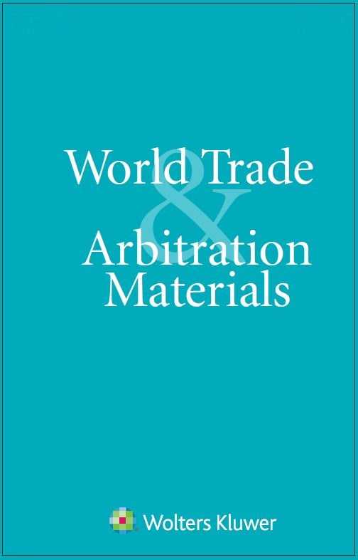 World Trade & Arbitration Materials Online
