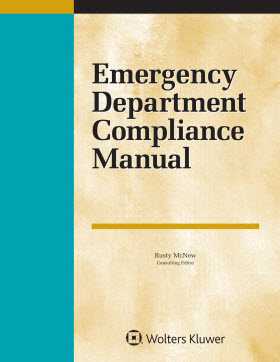 Emergency Department Compliance Manual, 2018 Edition