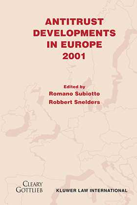 Antitrust Developments in Europe, 2001