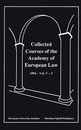 Collected Courses Of The Academy Of Europ Law/1994 Protect Hum (Volume V, Book 2)