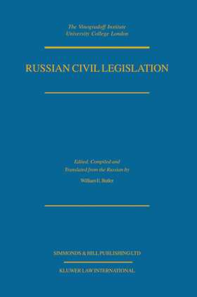 Russian Civil Legislation, The Civil Code (Parts 1 & 2) & Other S