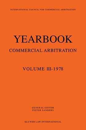 Yearbook Of Commercial Arbitration 1978