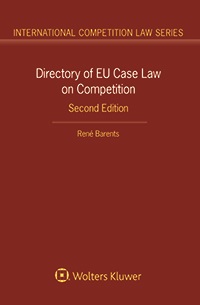 Directory of EU Case Law on Competition, Second Edition