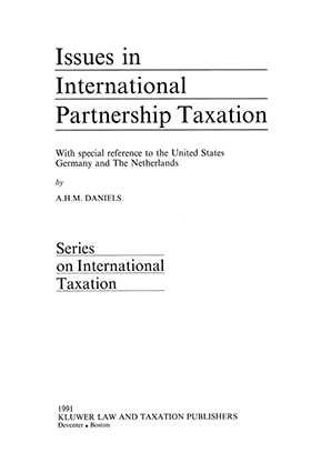 Issues in International Partnership Taxation