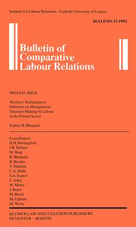 Workers' Participation: Influence On Mgmt Decision-Making By Lab