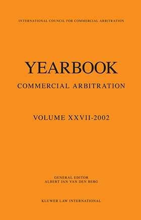Yearbook of Commercial Arbitration 2002 by