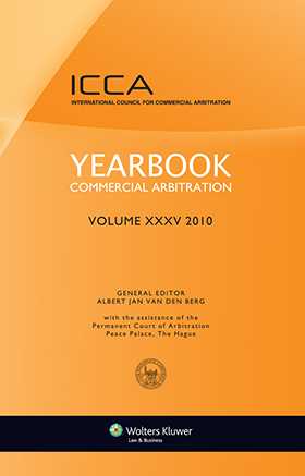 Yearbook Commercial Arbitration Volume XXXV 2010